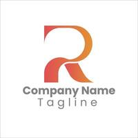 Creative R Letter Logo with Gradient and Modern Design vector