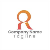 Modern R Logo with Gradient Colors for Company Branding vector
