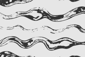 a black and white pattern with waves vector