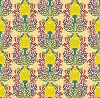 a colorful pattern. with birds and flowers vector