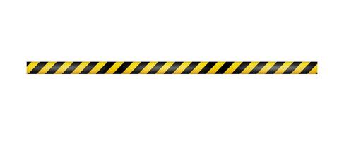 Caution yellow warning lines stock image. vector