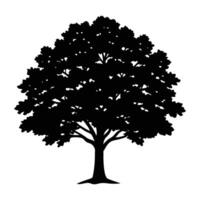 tree , illustration silhouette. tree silhouette. vector