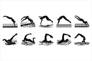How to Improve Your Swimming Skills vector