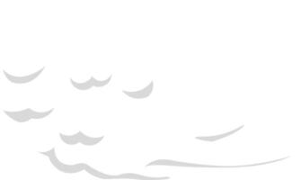 Minimalist light gray stylized simple waves flowing on plain white background creating a sense of calm and serenity, ideal for backgrounds and design projects vector