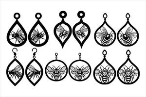 Handmade Bumble Bee Earrings for a Unique Touch vector