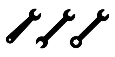 Wrench icons symbol simple design vector