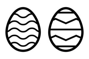 Easter eggs icon symbol set vector