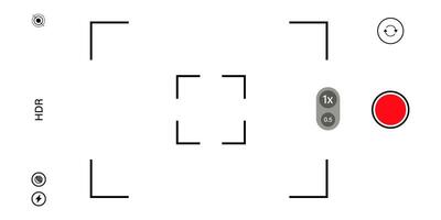 Device phone camera screen background vector