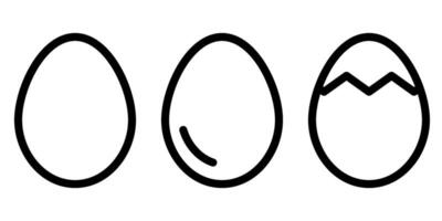 Eggs icons symbol simple design vector