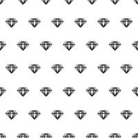 Seamless pattern of geometric black lined diamonds vector