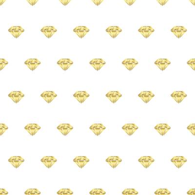 Golden color diamond seamless pattern