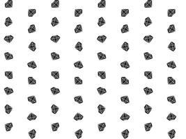 Black diamond shape seamless pattern on white background vector