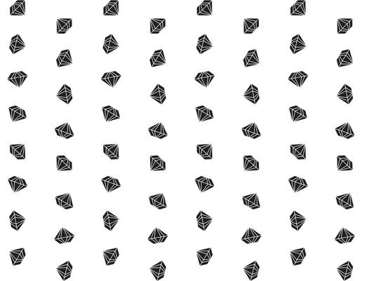 Black diamond shape seamless pattern on white background