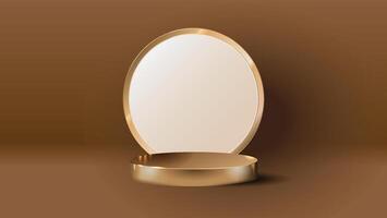 Luxury elegant podium display background for your product presentation or product display pedestal vector