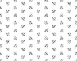 Seamless silver color diamond on white background vector