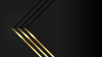 Luxury Gold lines Background VIP with black metal texture abstract style, stock illustration vector