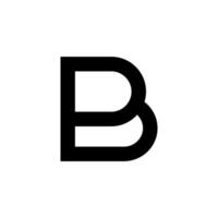 Line art letter Db with initial creative unique shape abstract monogram logo vector