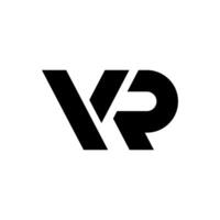 Letter Yr unique shape modern monogram abstract logo design vector