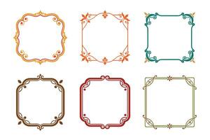 Six Stylized Ambulance Icons with Crosses and Emergency Lights on Transparent Background vector