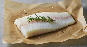 Delicious Cod Fillet Ready for Cooking photo