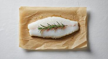 Fresh Cod Fillet Ready for Cooking photo