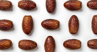 Sweet Dates Pattern. A Delicious and Organized Arrangement of Medjool Dates photo