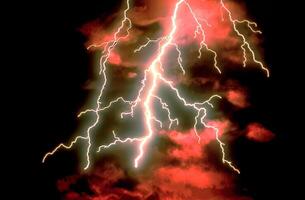 Natural Lightning During Storm HDR Background creative design photo