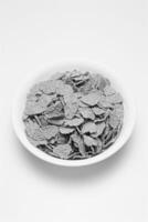 Bowl of Bran Flakes Background creative background photo