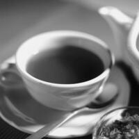 Cup of tea close view background creative background photo