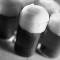 Ale in a glass close view background creative background photo