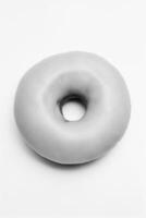 Iced Doughnut on a Plate creative background photo