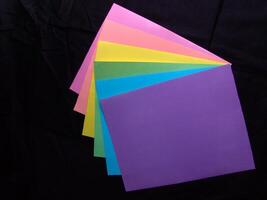 Paper for notes close view background, office supplies creative background photo