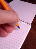 Blank pages of a notebook close view background for different design purposes photo