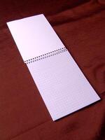 Empty notebook background creative background photo