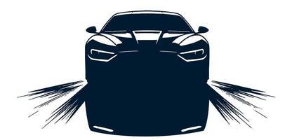 Modern car icon on a white background vector
