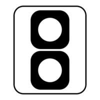 Speaker semi glyph icon style vector