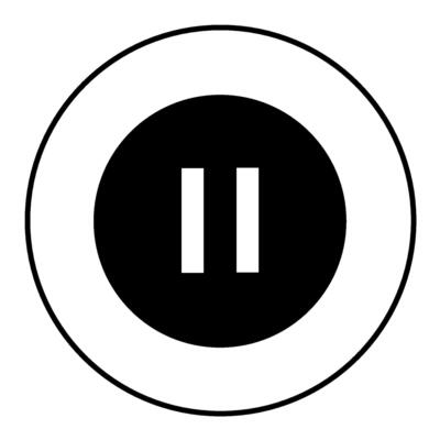Pause semi glyph outline icon
