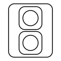 Speaker Outline icon style vector