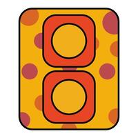 Speaker filled outline icon style vector