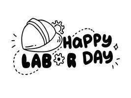 Happy Labor Day background illustration featuring tools, workers, and patriotic elements. Suitable for celebrating Labor Day in the United States and honoring workers' contributions. vector