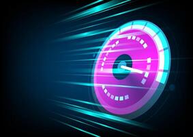 Abstract background with futuristic speed dashboard vector