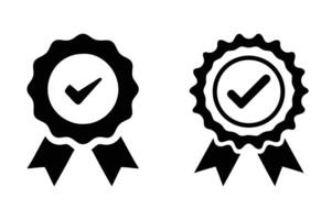 Approval Checkmark Icon Symbol for Validation and Certification vector