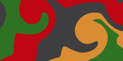 Abstract background red, yellow, green, black swirl wave pattern. Perfect for your design projects. vector