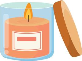Twin Aromatherapy Candles in Glass Jars vector