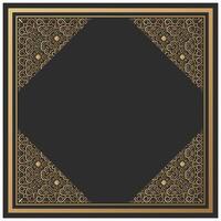 Elegant gold decorative frame element design background vector