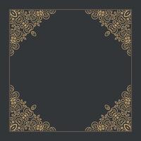 Elegant retro decorative frame design background vector