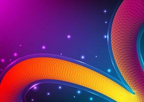Digital technology Wavy gradient background. Abstract gradient wireframe concept. Design for abstract fluid curve wave shape line internet online fiber gradient. vector