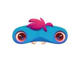Spooky monster character font punctuation dash vector