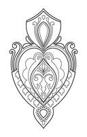 Geometric waves for designs, rugs, and ornamental patterns. vector
