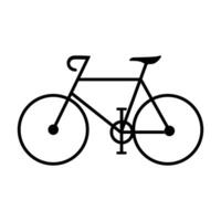 Bicycle Silhouette Icon, Cycle Outline Design. vector